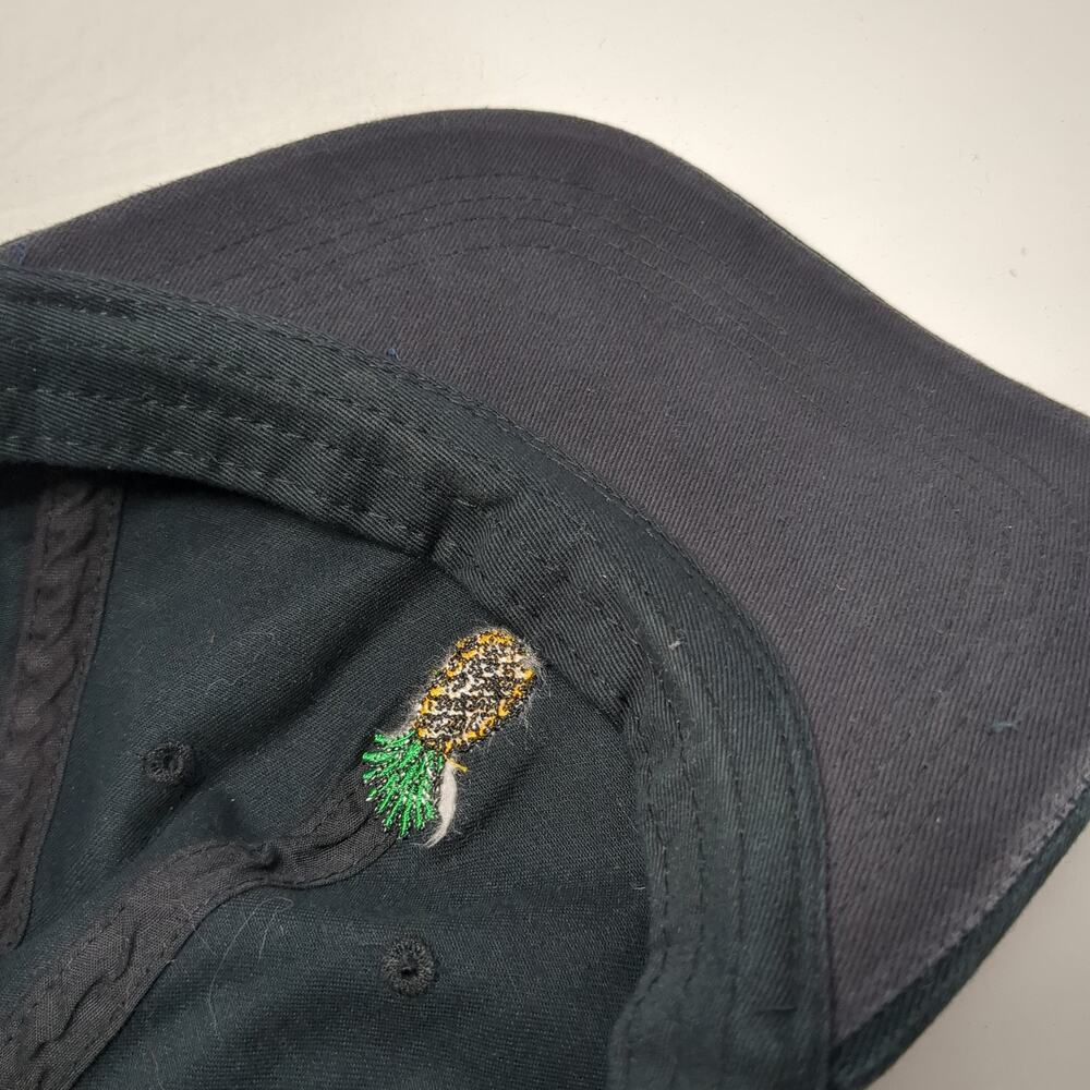 Pineapple Slideback Hat Solid Black One Size Adju… - image 8